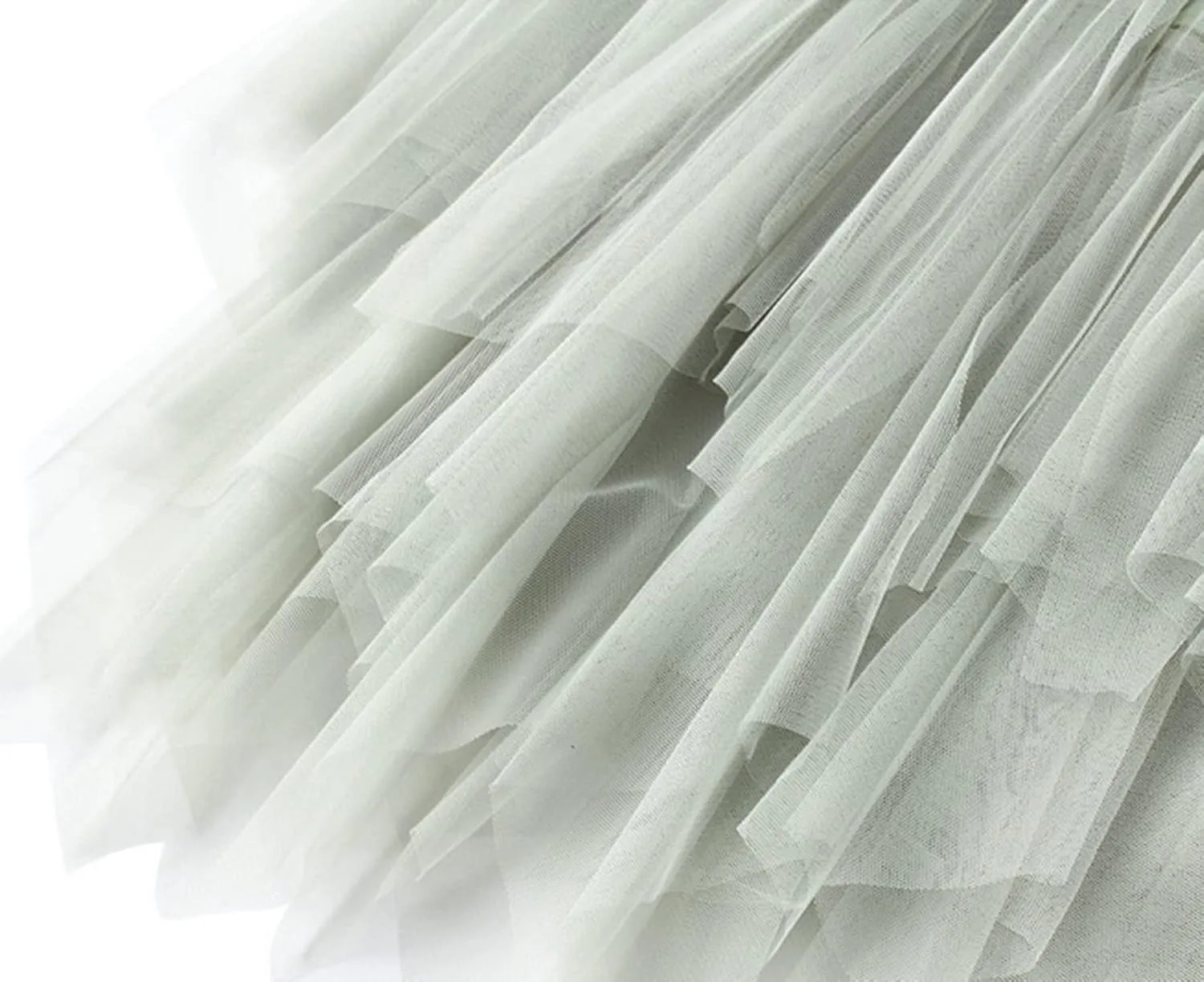 Women's Layered Midi Skirt,Fairy Elastic Waist A Line Tutu Tulle Skirt Princess Petticoat