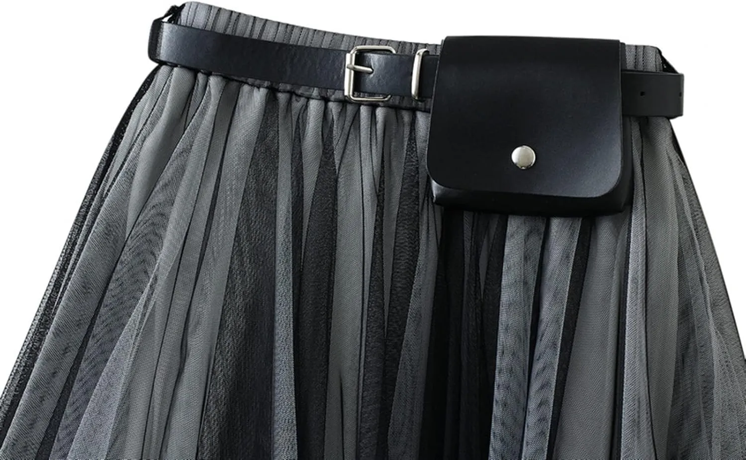Women's Layered Midi Skirt,Fairy Elastic Waist A Line Tutu Tulle Skirt Princess Petticoat