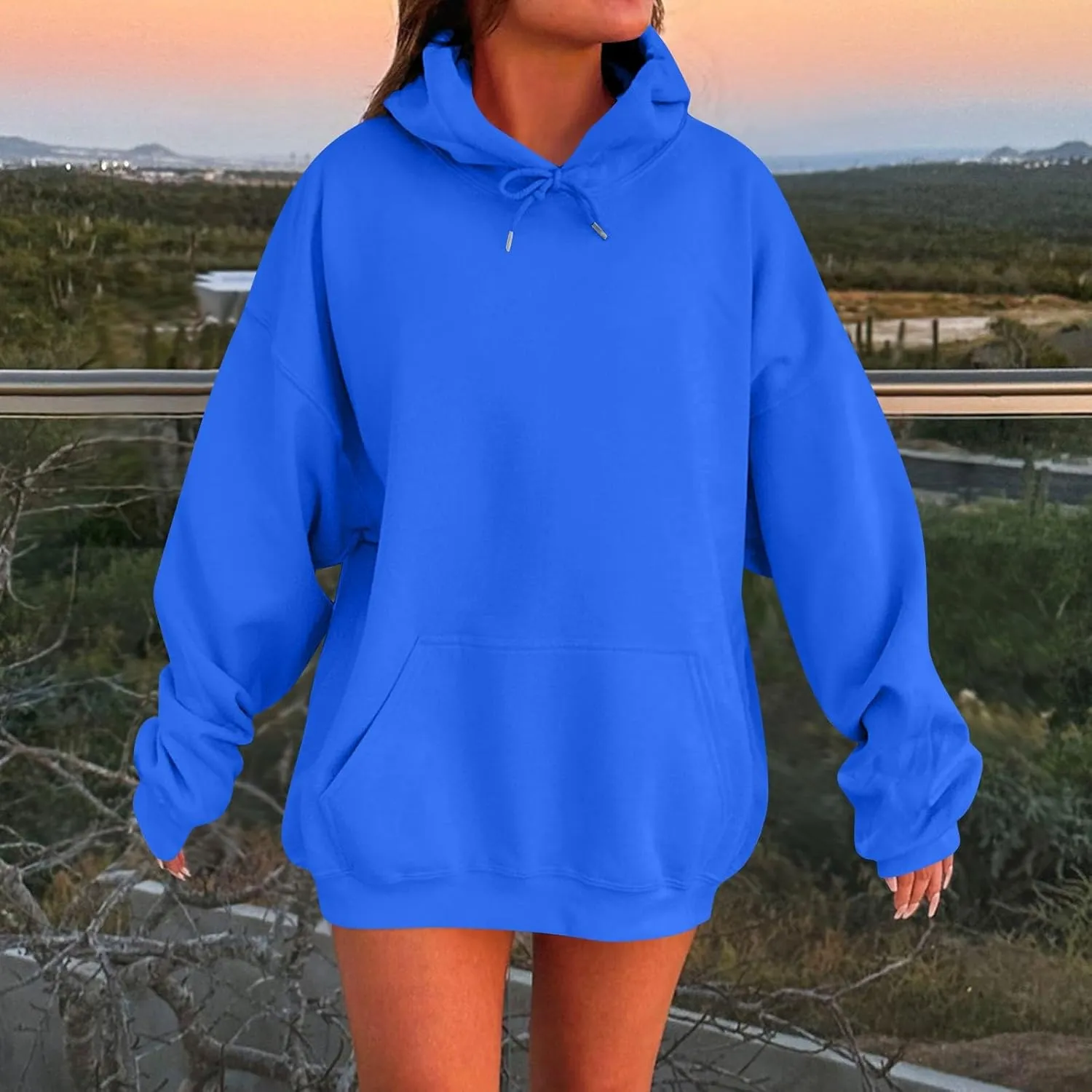 Womens Oversized Hoodies Winter Fleece Sweatshirts Pullover 2024 Fashion Tops Trendy Outfits