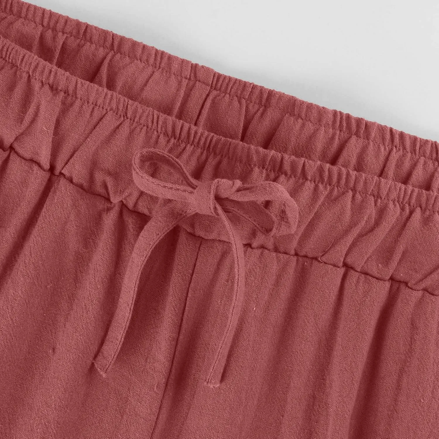 Women's Pants, Linen Pants High Waisted Straight Leg Summer Wide Baggy Sweatpants