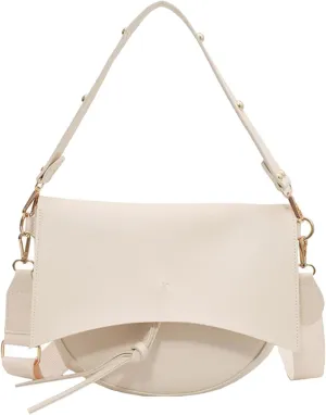 Women's PU Leather Crossbody Bag Wide Strap Satchel Shoulder Bag Large Saddle Flap Tote Designer Handbag and Pursebag244OWOISS