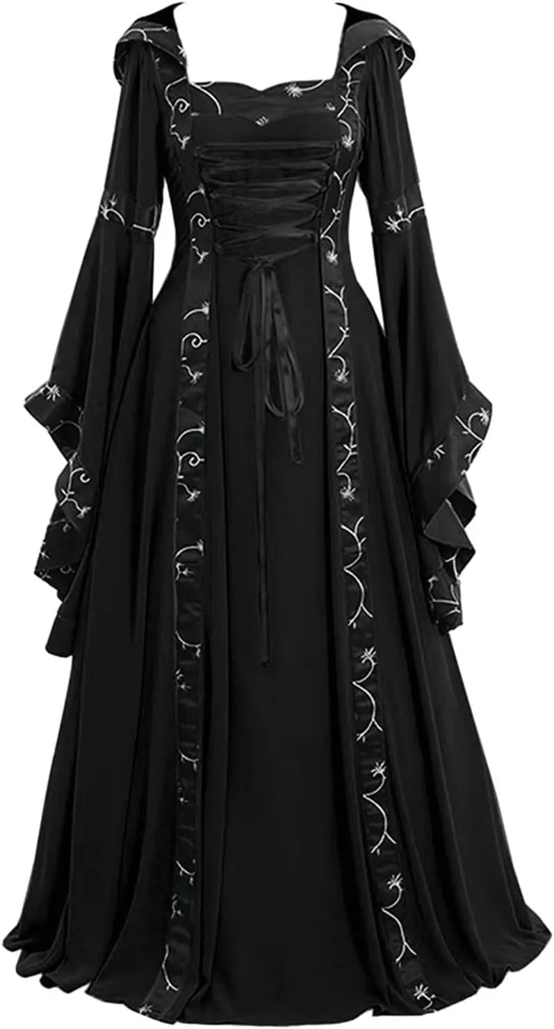 Womens Renaissance Dress White Dress Women Plus Size Sexy Halloween Costumes for Women Costumes Women Renaissance Cloak 60 S Costumes for Women