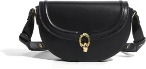 Women's Small Shoulder Bag PU Leather Flap Underarm Bag Saddle Satchel Clutch Stylish Handbag Purse Outdoor Crossbodybag1143OWOISS
