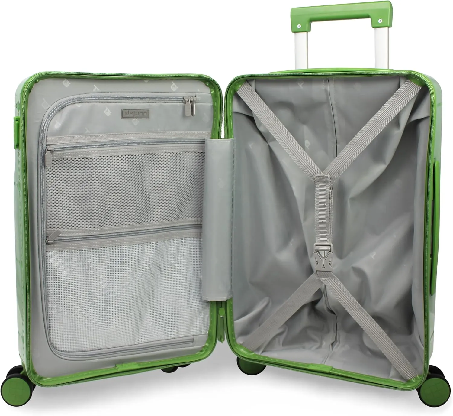 World Traveler Dejuno Smart Luggage with USB Ports, Matcha, Carry-On 20-Inch