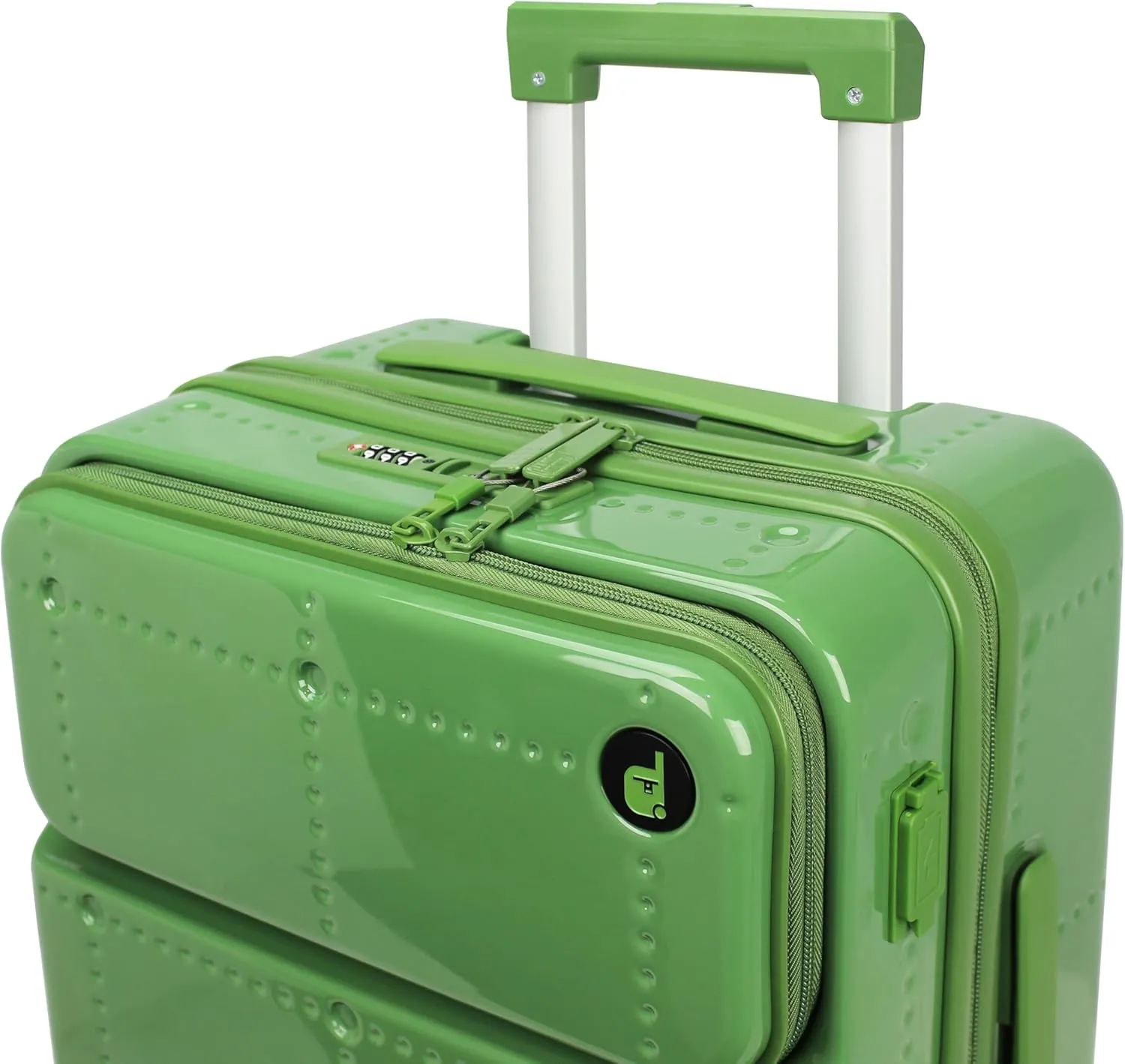 World Traveler Dejuno Smart Luggage with USB Ports, Matcha, Carry-On 20-Inch