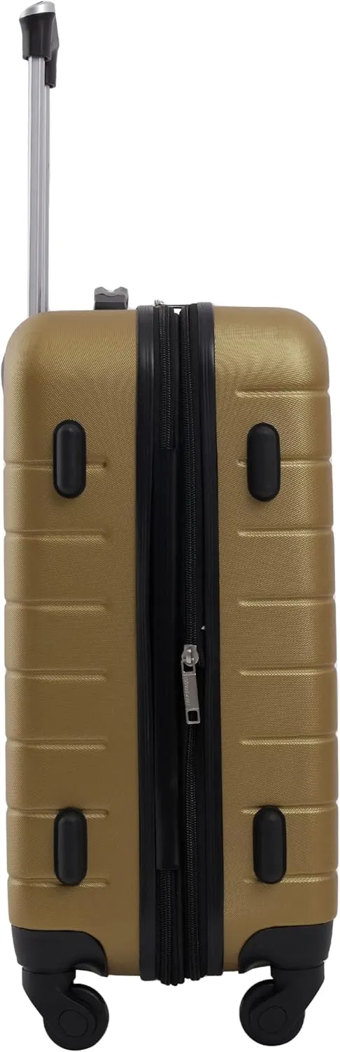 Wrangler Smart Luggage Set with Cup Holder and USB Port, Wood Thrush, 2 Piece