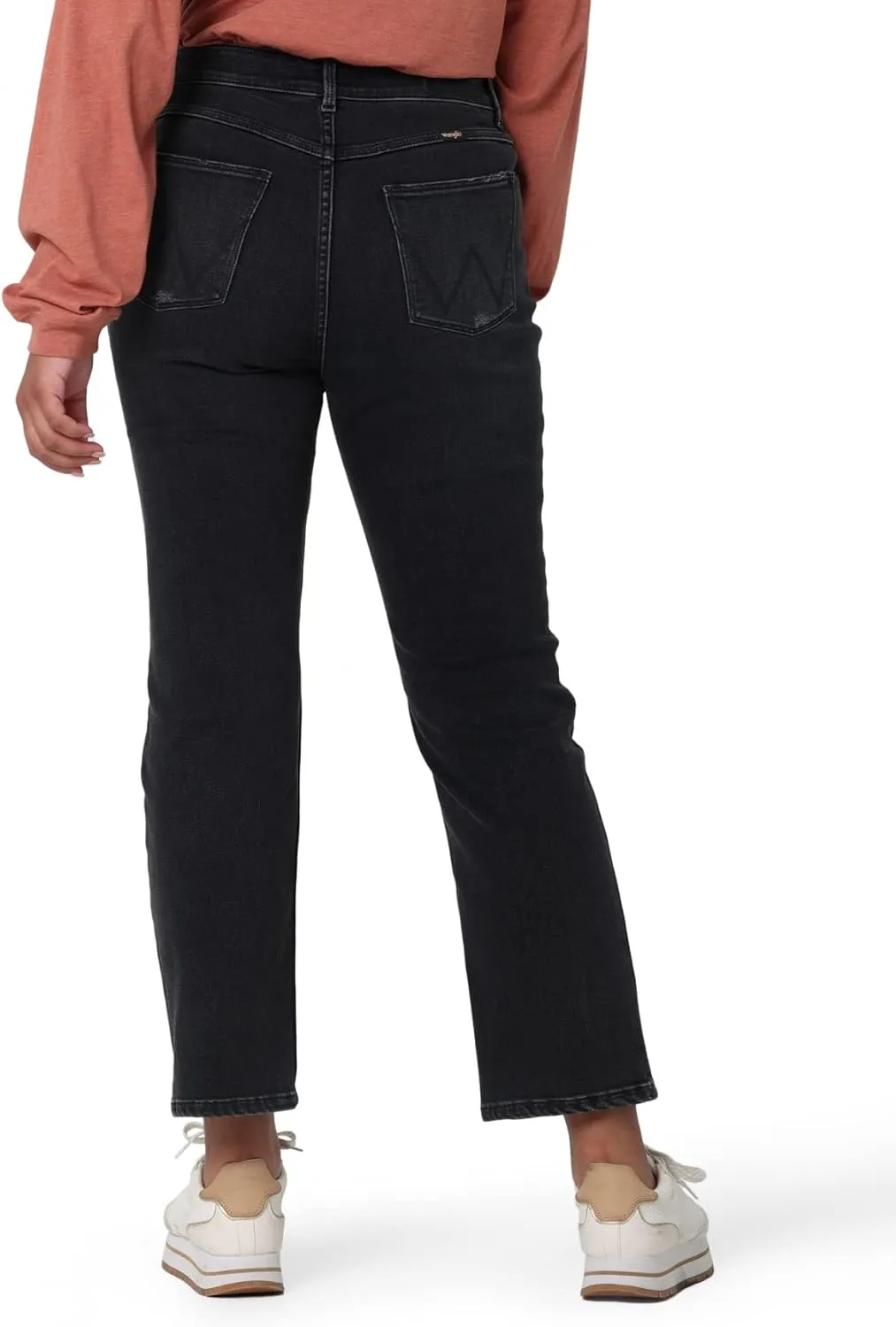 Wrangler Women's High-Rise Rodeo Straight Leg Crop Jean