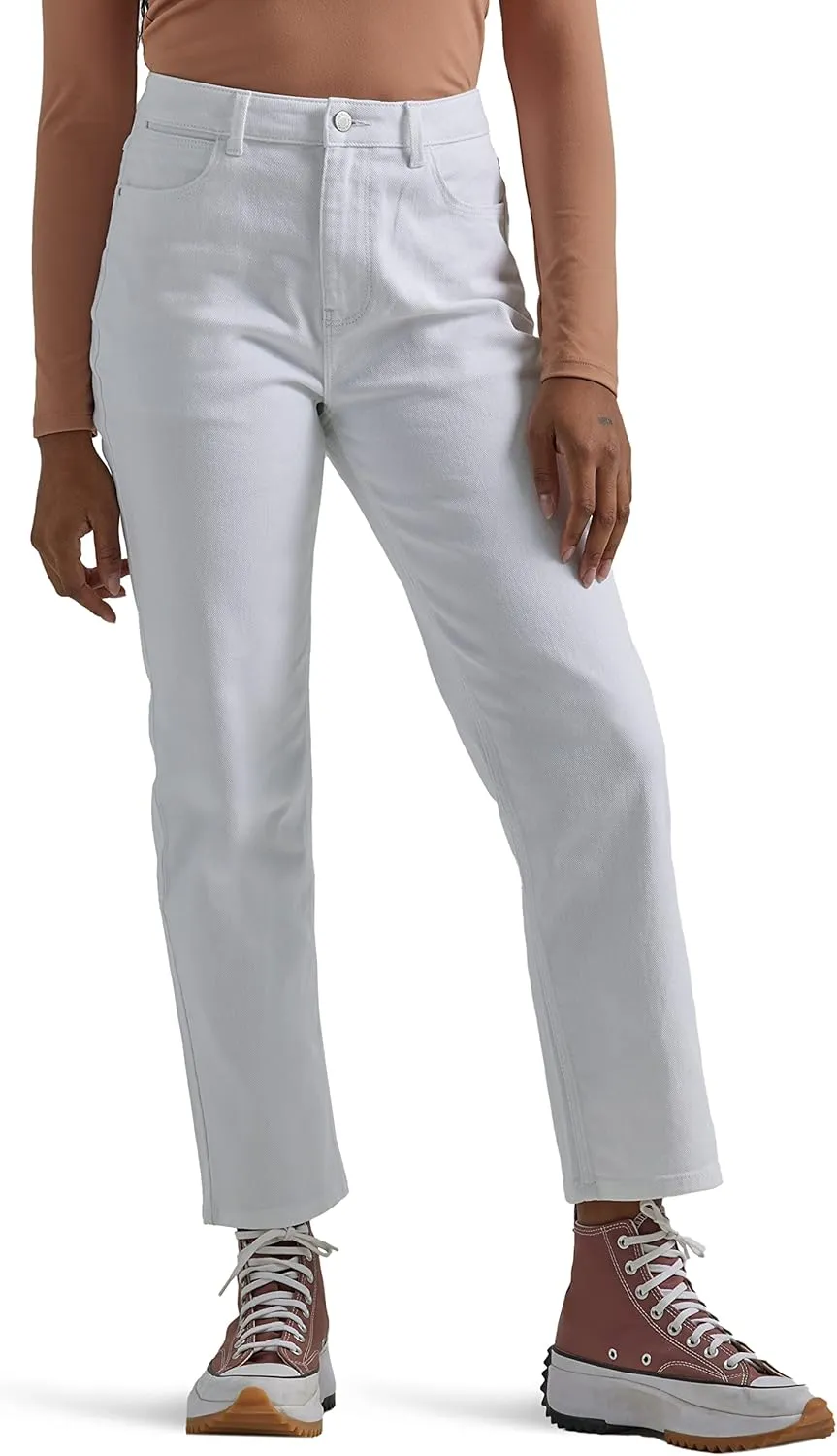 Wrangler Women's High-Rise Rodeo Straight Leg Crop Jean