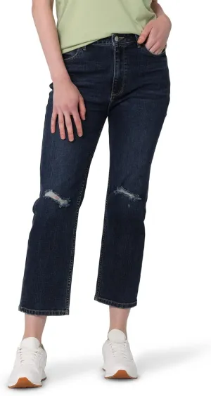 Wrangler Women's High-Rise Rodeo Straight Leg Crop Jean
