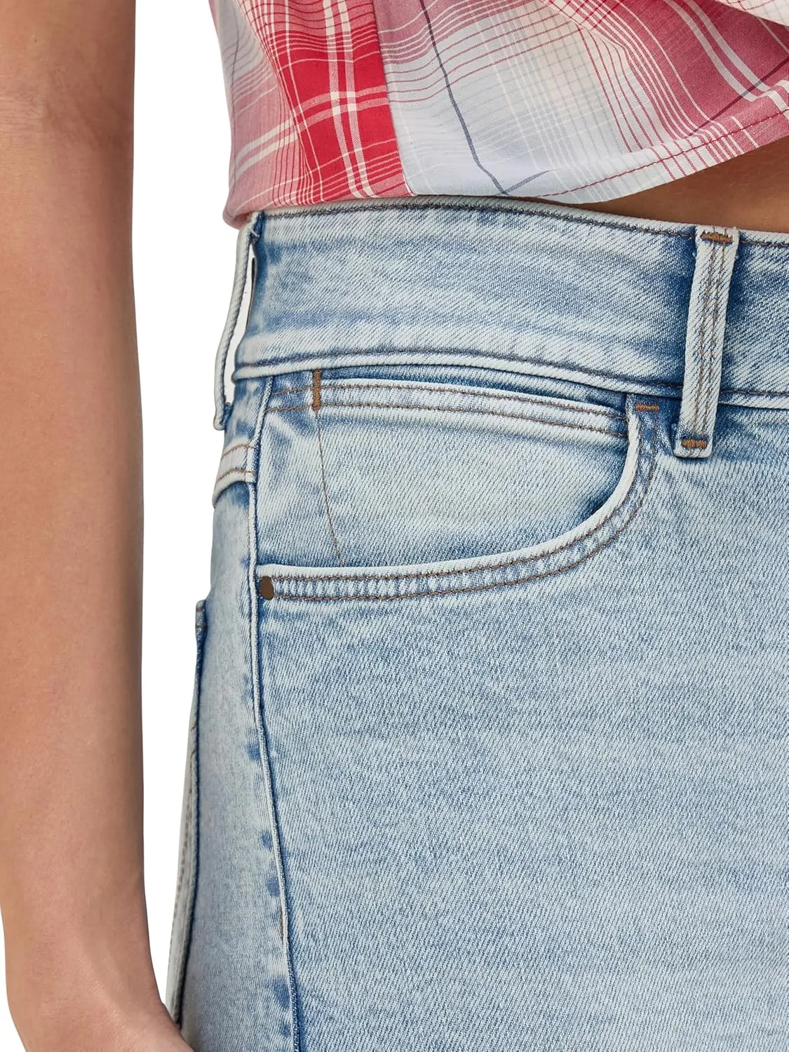 Wrangler Women's High-Rise Wide Leg A-line Crop Jean