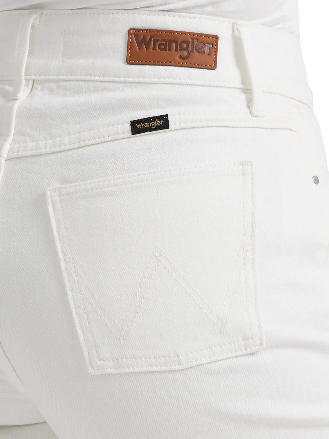 Wrangler Women's High-Rise Wide Leg A-line Crop Jean