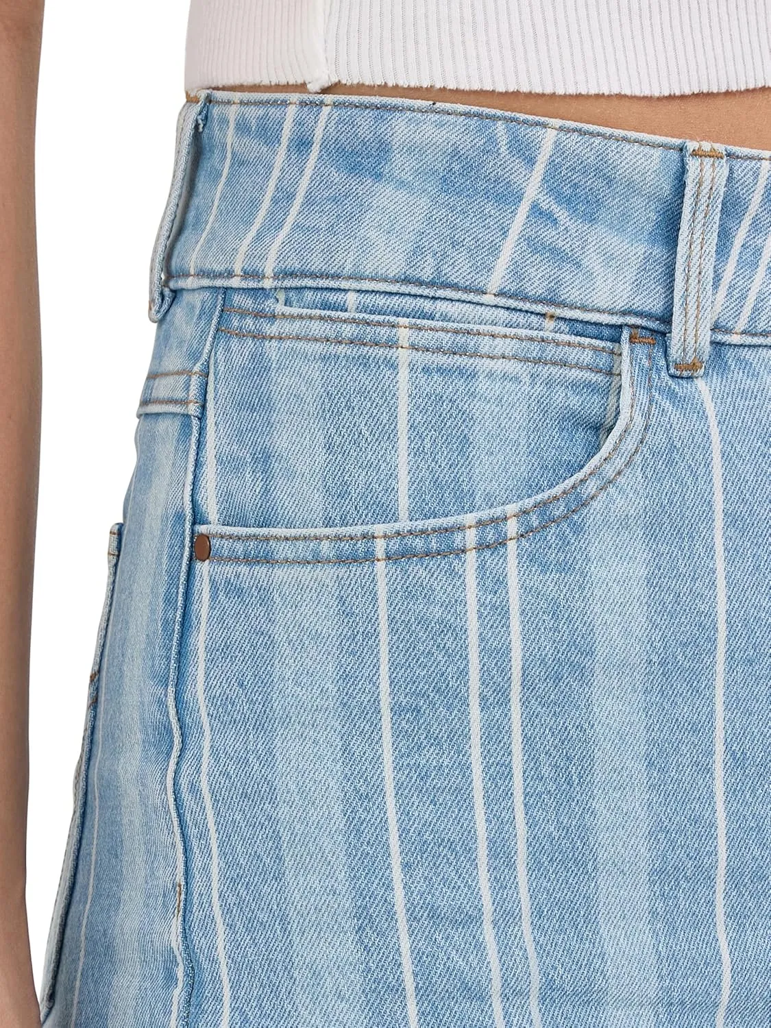 Wrangler Women's High-Rise Wide Leg A-line Crop Jean
