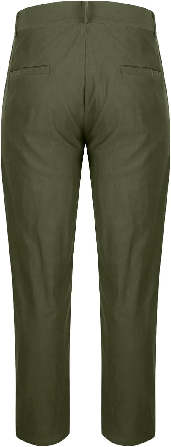 Xiaojmake Mens Chinos Pants Skinny Trousers Casual Wedding Suit Pants Slim Fit Dress Pants Stretch Flat-Front Tapered Slacks